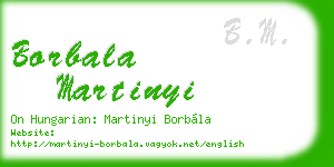 borbala martinyi business card